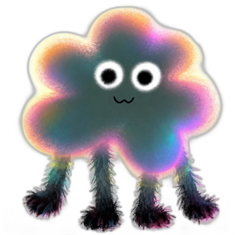 Done — satisfied hairy mascot